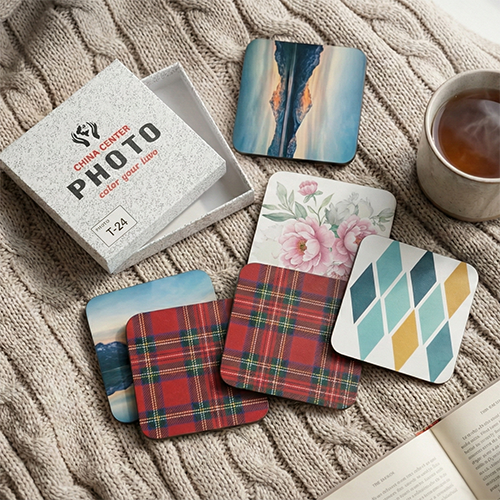 Custom Printed MDF Tea Coasters