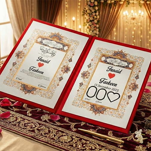 Luxurious Nikkah Booklet