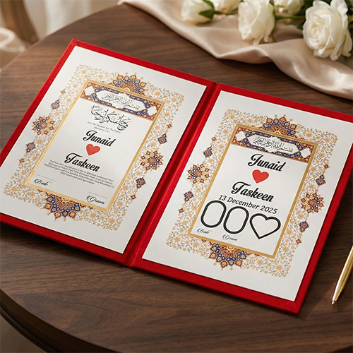 Luxurious Nikkah Booklet