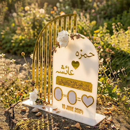 Customized Acrylic Nikkah Plate