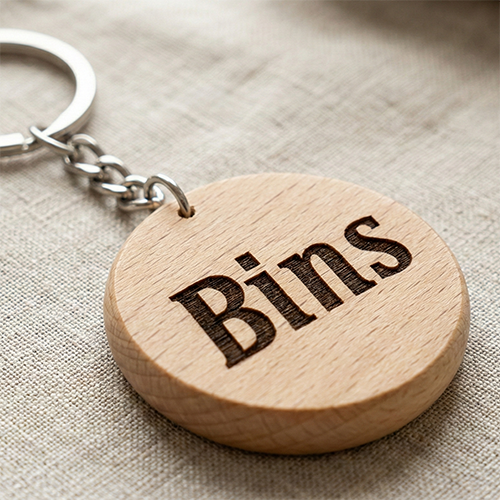 Personalized Wooden Keychain